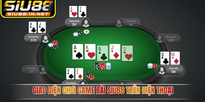 Giao diện chơi game bài Siu88 trên điện thoại Giao diện chơi game bài Siu88 trên điện thoại