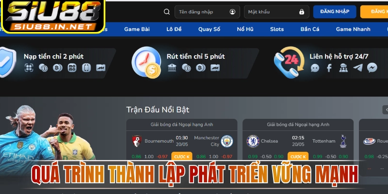 Giới thiệu Siu88 với quá trình thành lập phát triển vững mạnh